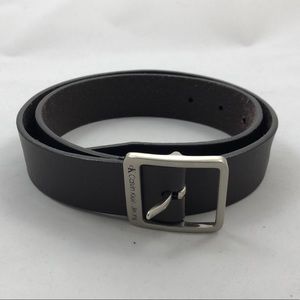 Calvin Klein Jeans Brown Genuine Leather Belt Med
